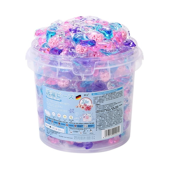 laundry detergent beads 5-in-1 Laundry Detergent Beads Deep Clean Stain Removal Concentrated Fragrance Pods 50-Count Fast Dissolving Home Care Fabric Protector Long-Lasting Freshness