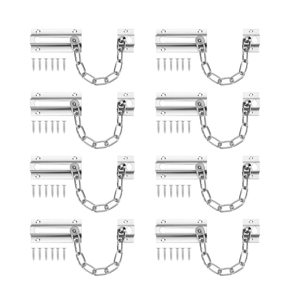 Thickened Door Lock Chain Interior Door Chain Lock Strong & Long Service Security Device Simple Installation for House