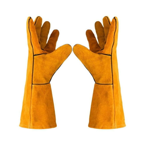 Thickened Double Layer Cowhide Welding Gloves. Ideal for . Heat & Cut . Comfortable & Durable