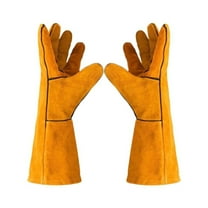 Thickened Double Layer Cowhide Welding Gloves for Heat and Cut Resistance with Comfortable Durable