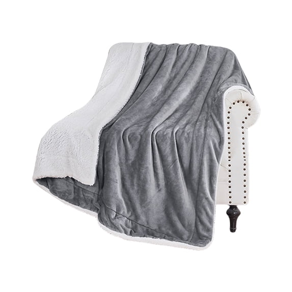 Thickened Double Layer Double Sided Fleece Blanket, Flannel Fleece Blanket, Sofa Blanket, Warm Fleece Winter Quilt