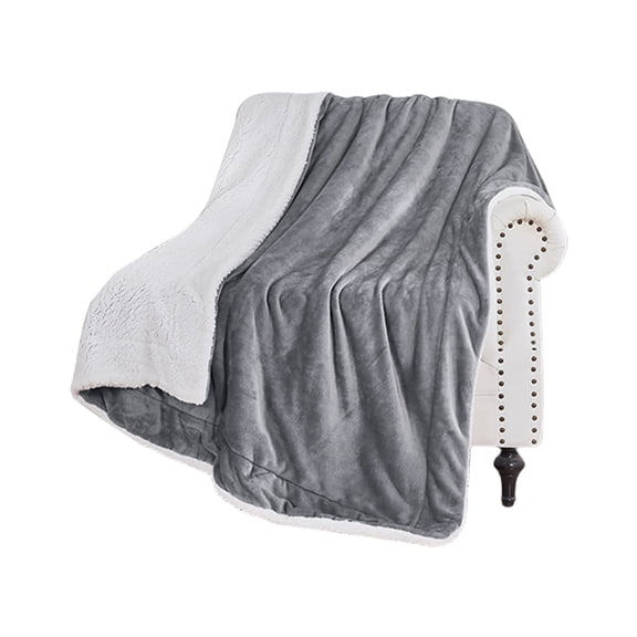 Warm Blankets for Winter Thickened Double Layer Double Sided Fleece Blanket Flannel Lamb Fleece Blanket Sofa Blanket Warm Fleece Winter Quilt White Fleece Blanket