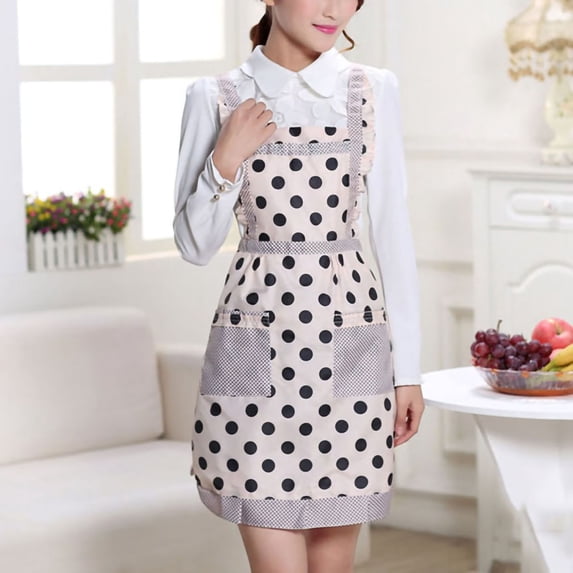 Thickened Double-Layer Waterproof Apron Princess Style, Multiple Design Options Double-Layer Waterproof Apron, Thickened Kitchen Apron, Princess Design Apron, Waterproof Cooking Bib(A)
