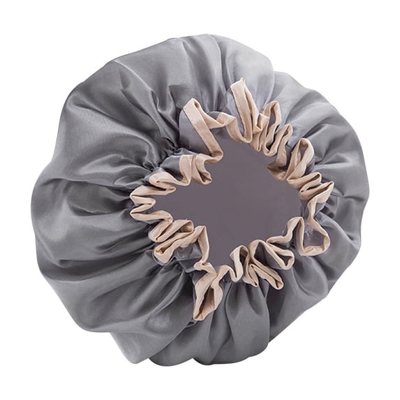 Thickened Double-Layer Waterproof Shower Cap, Comfortable Elastic Hair Protector for Bath and Shower, Reusable Bathing Accessory for Women and Men, Home Spa Essential