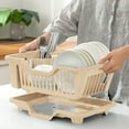 thumbnail image 1 of Thickened Draining Dish Rack Plastic Single Layer Drip Dish Rack Tableware Storage Rack Kitchen Storage Tray Rack, 1 of 5