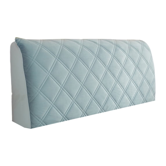 Thickened Elastic Headboard Protector Cover - Stretchable Soft Padded Bed Guard, Noise Reduction, Dustproof, Easy Install, Machine Washable, Full Wrap Design for Ultimate Protection Blue