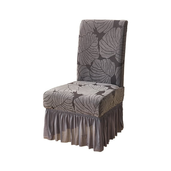 Thickened Elastic Jacquard Chair Covers, Skirt-Style Dining Chair Protector for Elegant Home Decoration, High Elasticity, Versatile Design for Events, Formal Dinners