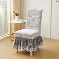 thumbnail image 1 of Thickened Elastic Jacquard Chair Covers – Stretchy Slipcovers for Wedding Banquets, Dinner Parties & Formal Events, Hides Worn Chairs to Instantly Elevate Decor, Secure Fit Won’t Slip Off, 1 of 6