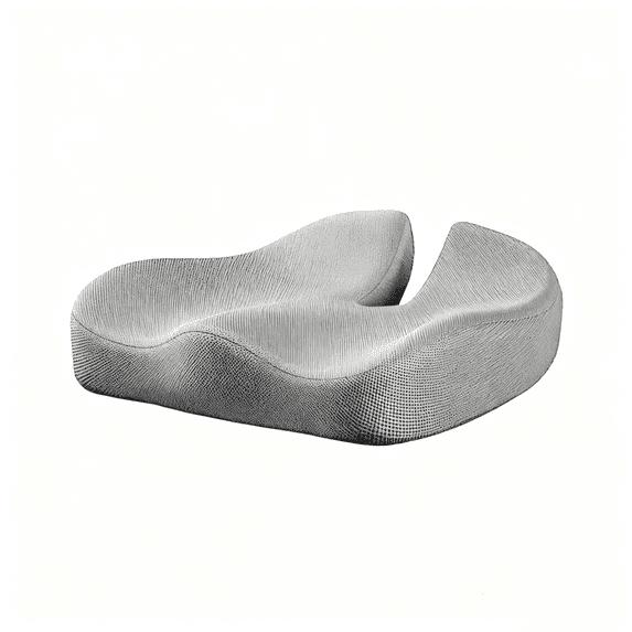 Thickened Extra-Dense Memory Foam Cushion, Breathable Pressure Relief Seat Cushion For Office Chair To Relieve Back Pain