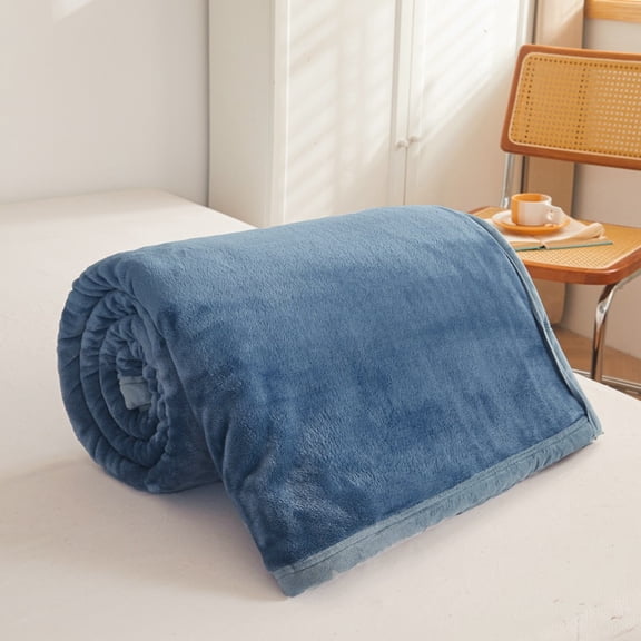 Thickened Fake Rabbit Plush Nap Blanket, Milk Velvet Blanket,Solid Color Flannel Milk Velvet Cover Blanke, Soft Faux Rabbit Fur Throw Blanket 1.2*2.0m