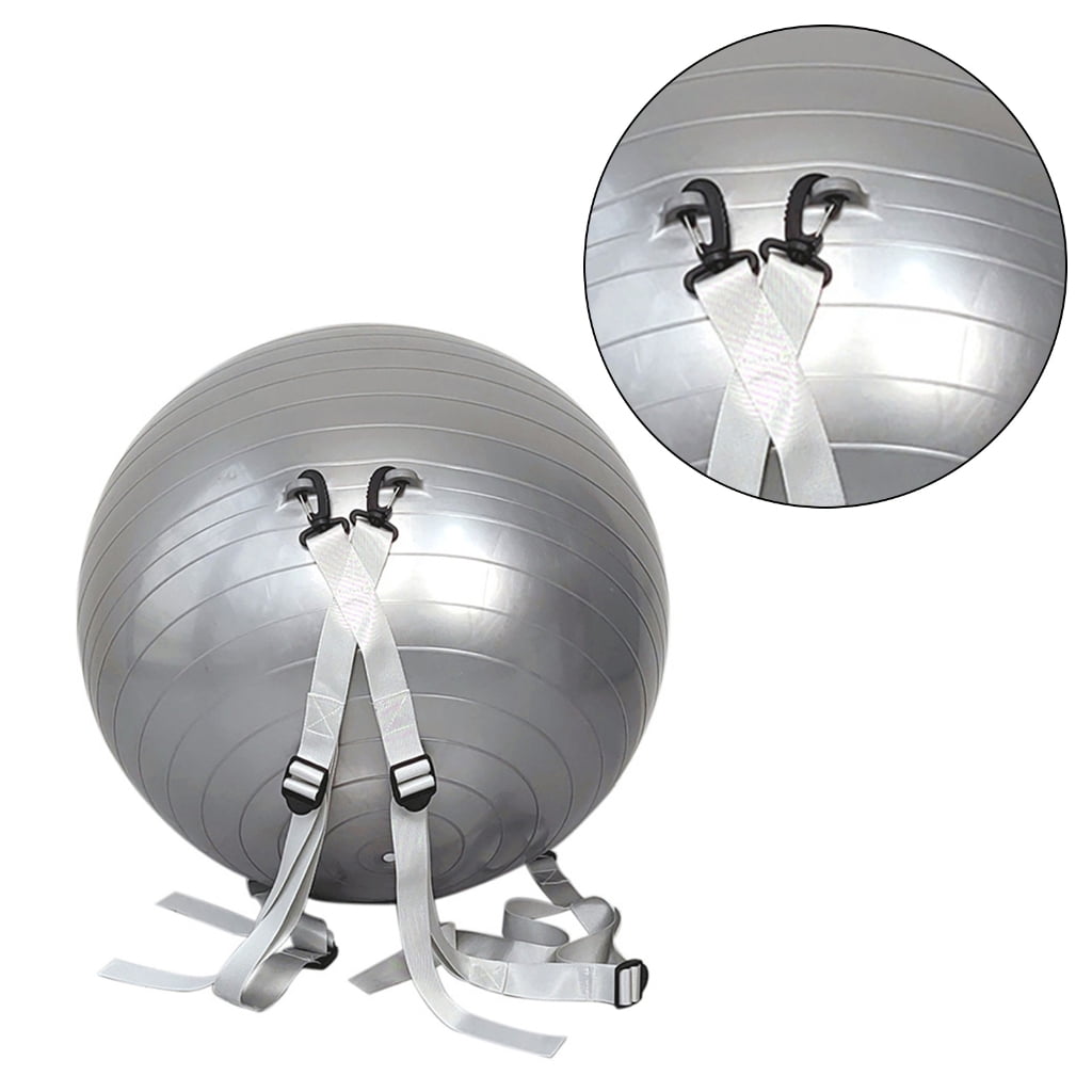 Thickened Fitness Yoga Ball With Detachable Adjust Belt Somersaults Auxiliaries Ball Thickened Backflip Training Ball