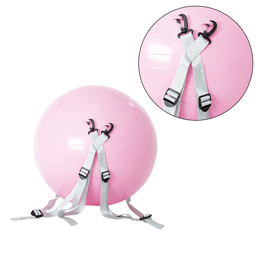 Thickened Fitness Yoga Ball With Detachable Adjust Belt Somersaults Auxiliaries Ball Thickened Backflip Training Ball