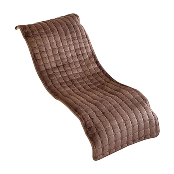Thickened Flannel Recliner Pad - Warm Soft Chair Cushion for Home Office Nap, Complete Seat and Backrest Coverage, Pressure-Relieving Padding, Machine Washable, Cozy Rocking Chair Accessory Coffee