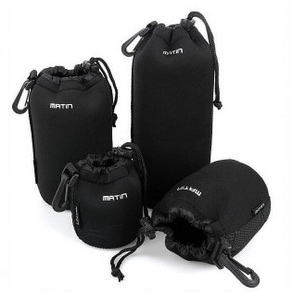 Thickened Fleece Camera Lens Pouch - Neoprene Lens Case for DSLR, Shockproof Anti-Scratch, Portable for Photography Travel, Durable