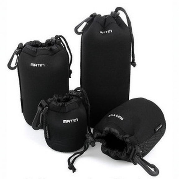 Thickened Fleece Camera Lens Pouch - Neoprene Lens Case for DSLR, Shockproof Anti-Scratch, Portable for Photography Travel, Durable