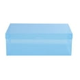 thumbnail image 1 of Thickened Flip Style Transparent Men's And Women's Storage Shoe Box Plastic Foldable Shoe Box, Shoe Box Clear Plastic Stackable, for Closet Storage Boxes Containers Bins Case, 28x18.x9.5cm (Blue), 1 of 7