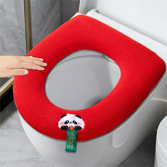 Thickened Fluffy Winter Toilet Seat Cushion For All Seasins, Universal Toilet Seat Cover For Warmth With Fluff Toilet Cover Let Your Butt Enjoy Never Felt Warm And Cozy In The Winter