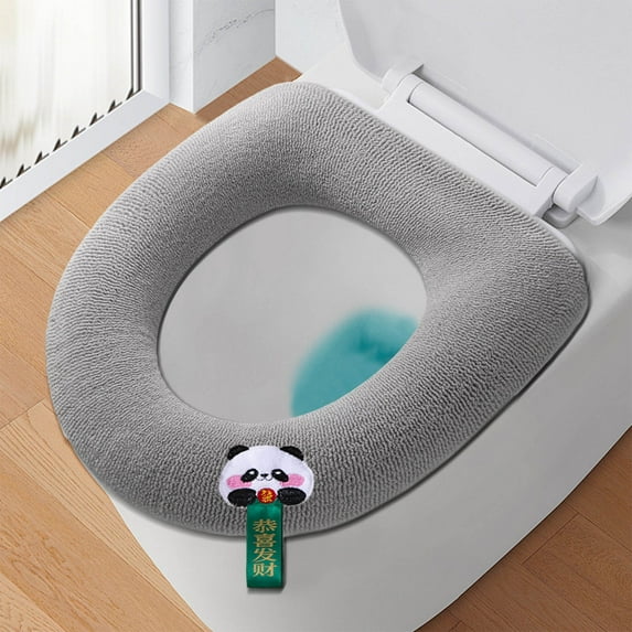 Thickened Fluffy Winter Toilet Seat Cushion For All Seasins, Universal Toilet Seat Cover For Warmth With Fluff Toilet Cover Let Your Butt Enjoy Never Felt Warm And Cozy In The Winter