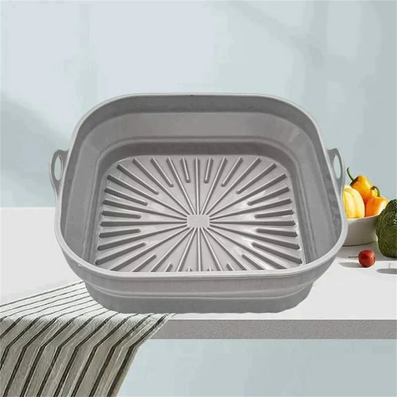 Thickened Foldable Silicone BBQ Mat, Multi-Function Air Fryer Oven Grill Pad, Heat-Resistant, Non-Stick, Reusable, Easy Clean, Portable for Cooking