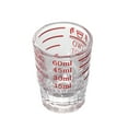 thumbnail image 1 of Thickened Glass Measuring Cup - Graduated, Double Unit, for Coffee Milk Liquid Measurement, 1 of 4