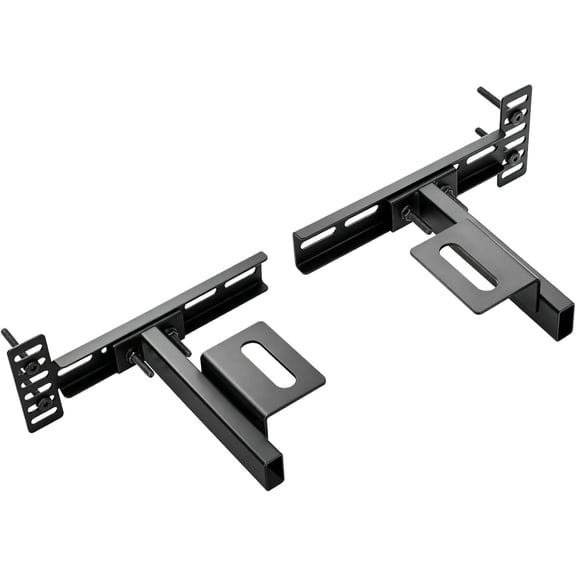 Thickened Headboard Brackets For Metal Bed Frame, Suitable For Double Bed, Standard Beds, Queen Beds, And King Bed, Adjustable Headboard Brackets With Footboard Extension Kit, Matte Black, 2 PCS