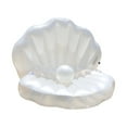 Thickened Inflatable Seashell Pool Float Lounger for Adults, Giant Pool ...