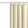 thumbnail image 1 of Thickened Jacquard Waffle Bathroom Shower Curtain with 12 C-shaped Plastic Hooks, 70.9*70.9in, 1 of 4