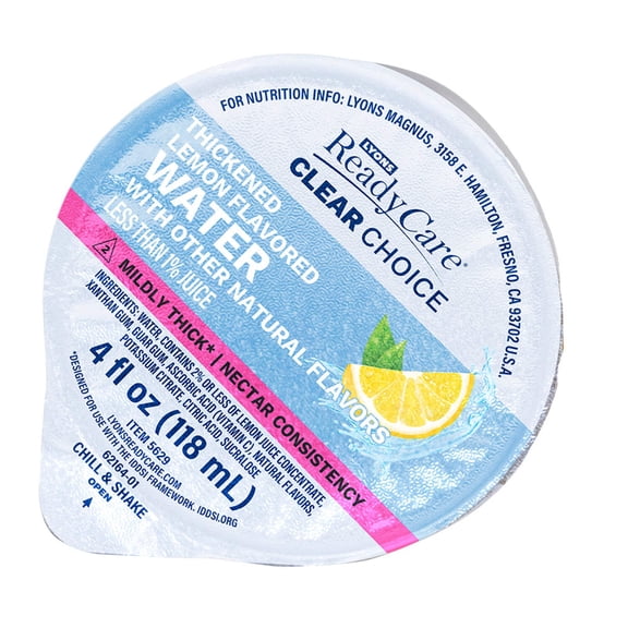 Thickened Lemon Flavored Water, Sugar Free - Nectar/Level 2