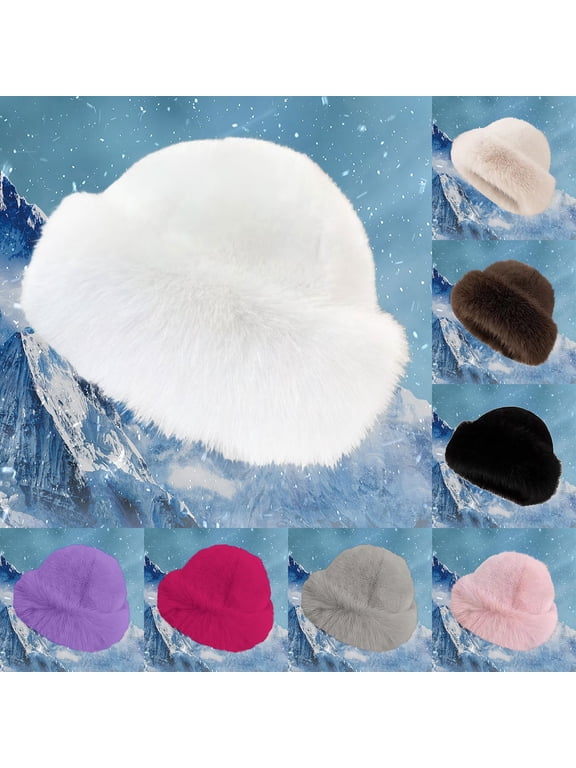 Thickened Lined Winter Hat for Women Water Resistant Warm Outdoor Cap