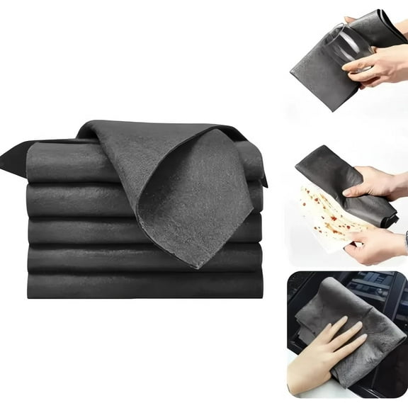 Thickened Magic Cleaning Cloth, 2024 Reusable Microfiber Cleaning Rag Lint Free Cloth, Magic Streak Free Miracle Cleaning Cloth Multipack for Windows Mirror Glass Car