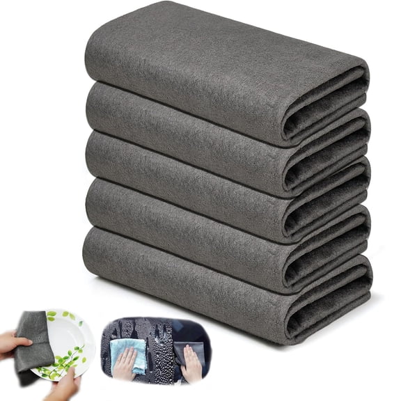 Thickened Magic Cleaning Cloth, 2025 New 10pcs Magical Cloth Microfiber Magical Cleaning Cloth, Reusable Microfiber Cleaning Rags, Wiping things cleaner for Mirror, Window and Cars (15, 11.8*11.8in)
