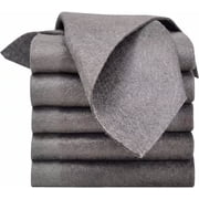Thickened Magic Cleaning Cloth, 5-Pack Microfiber Streak-Free Wipes 11.8"x11.8" for Glass, Windows, Mirrors & Cars