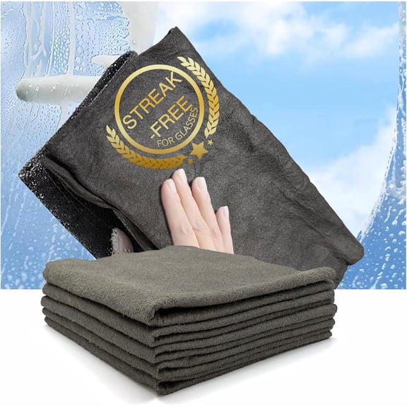 Thickened Magic Cleaning Cloth, Reusable Magic Streak Free Cleaning Cloth for Windows & Glass