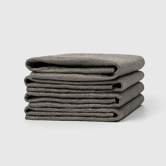 Thickened Magic Cleaning Cloth, Reusable Microfiber Lint Free Cloth for Windows Mirrors Glass and Cars, Streak Free Multipurpose Cleaning Rag for Kitchen TV and Home, Odorless Machine Washable Gray