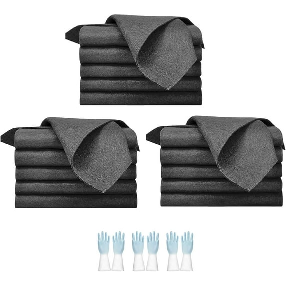 Thickened Magic Cleaning Cloth, Reusable Streak Free Microfiber Magic Cleaning Wipes, Quick Drying Window Cleaning Cloth with High Water Absorption, For Windows,Mirror,Glass,Car