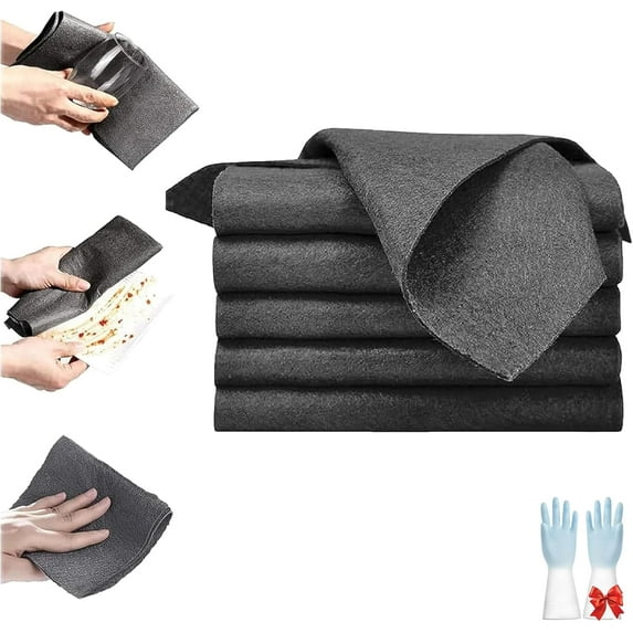 Thickened Magic Cleaning Cloth, Reusable Streak Free Microfiber Magic Cleaning Wipes, Quick Drying Window Cleaning Cloth with High Water Absorption, For Windows,Mirror,Glass,Car