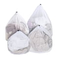 thumbnail image 1 of Thickened Mesh Bag Washing Bag Home Washing Machine Thick Mesh Underwear Bra Size Mesh Bag Drawstring Laundry Bag Four Piece Set, 1 of 8