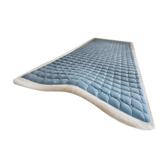 Thickened Milk Velvet Soft Warmth Extra Thick Mattress Pad Breathable Folding Sleeping Mat, Single Size Mattress Pads