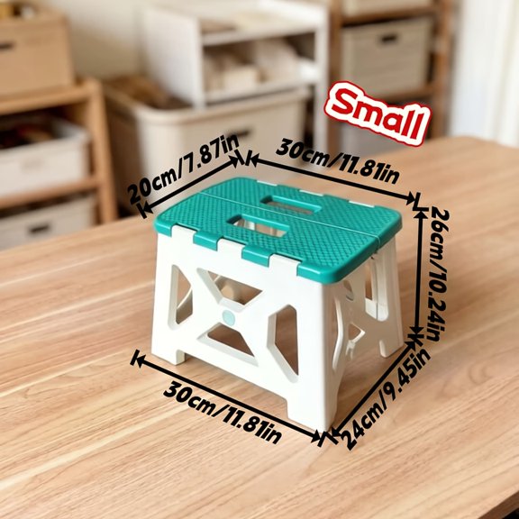 Thickened Multi-Color Folding Plastic Stool, Collapsible Non-Slip Step Stool, Space-Saving Portable Seat for Game Room, Recreation Room, Home Kitchen And Camping