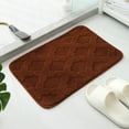 thumbnail image 1 of Thickened Non-slip Bathroom Floor Mat Polyester Plush Carpet 80x50cm 31.5x19.69in Door Mat for Bath(Brown),Hulucky, 1 of 9
