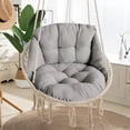 thumbnail image 1 of Thickened Oversized Hanging Chair Cushion with Non-Slip Back, Waterproof Outdoor Swing Seat Pad, Replacement Cushion for Patio Furniture, Egg Chair, Porch Rocker and Garden Hammock Accessories, 1 of 7