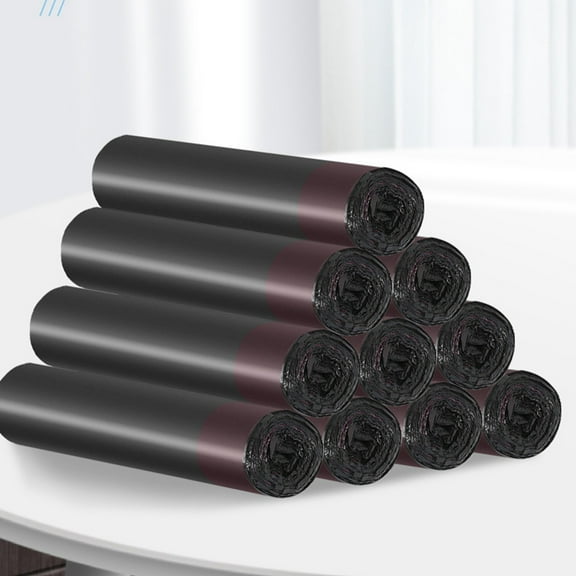 Thickened PE Drawstring Garbage Bags - Leak-Proof, Multifunctional, Pet Waste Disposal - for Household, Kitchen & Outdoor Use