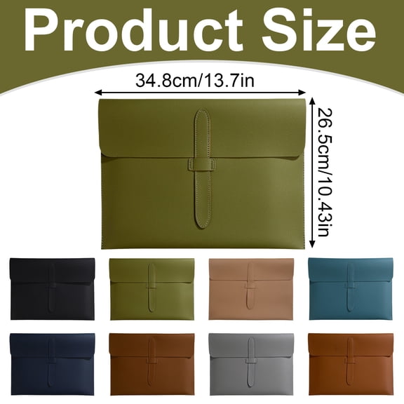 Thickened PU Leather Zipper Folder for Business, A4 Size Expandable File Organizer with Handle, Professional Portfolio for Work Reports and Commuting, Gray