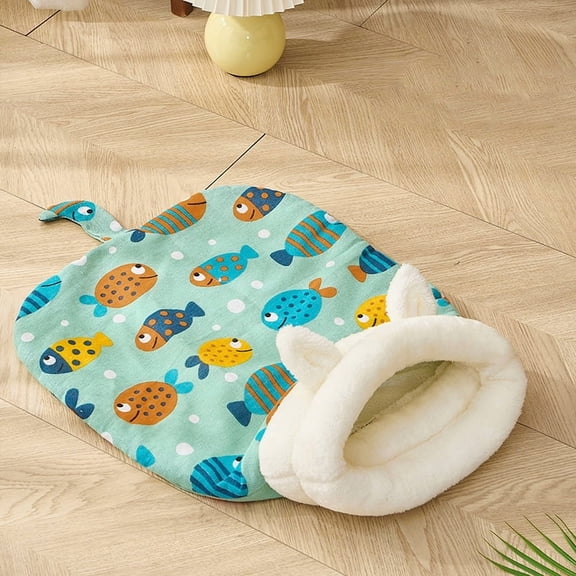 Thickened Pet Pocket Nest Bed Kitten Puppy Comfortable Warm Nest for Small Medium Dogs Cats Cat Sleeping Bag Winter Soft Fluffy