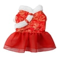 thumbnail image 1 of Thickened Pet Princess Dress Delicate Cuffs, Soft Texture, Keep Warm Dress for Dogs - Perfect for New Year, 1 of 8