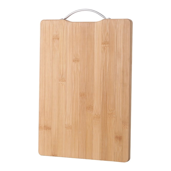 Thickened Plastic Cutting Board with Juice Groove & Non-Slip Handle | Heavy-Duty Kitchen Chopping Board for Meat, Fruit & Vegetables | 1 Board | 34x34cm