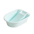 thumbnail image 1 of Thickened Plastic Laundry Basin, Built-In Washboard for Hand Washing and Soaking, Household Wash Tub for Bathroom Dorm Laundry Room Travel and Home Use, 1 of 6
