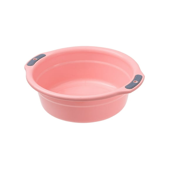 Thickened Plastic Wash Basin, Multi-purpose Portable Basin, Ergonomic Round Face Foot Bath Tub, Durable Basin for Home Student Baby Camping