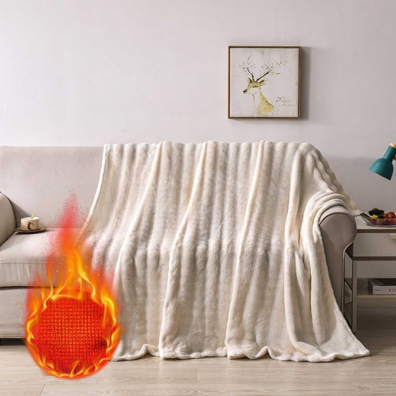 Thickened Plush Blanket, Flannel Milk Velvet Cover Blanket, Office Single Person Nap Blanket,Warm Winter Comfortable Double Sided Shaggy Furry Sofa Cover