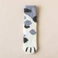 thumbnail image 1 of Thickened Plush Cat Paw Socks for Women - Warm Fleece with Silicone Grip for Floors (One Size, 5 Pairs), 1 of 6